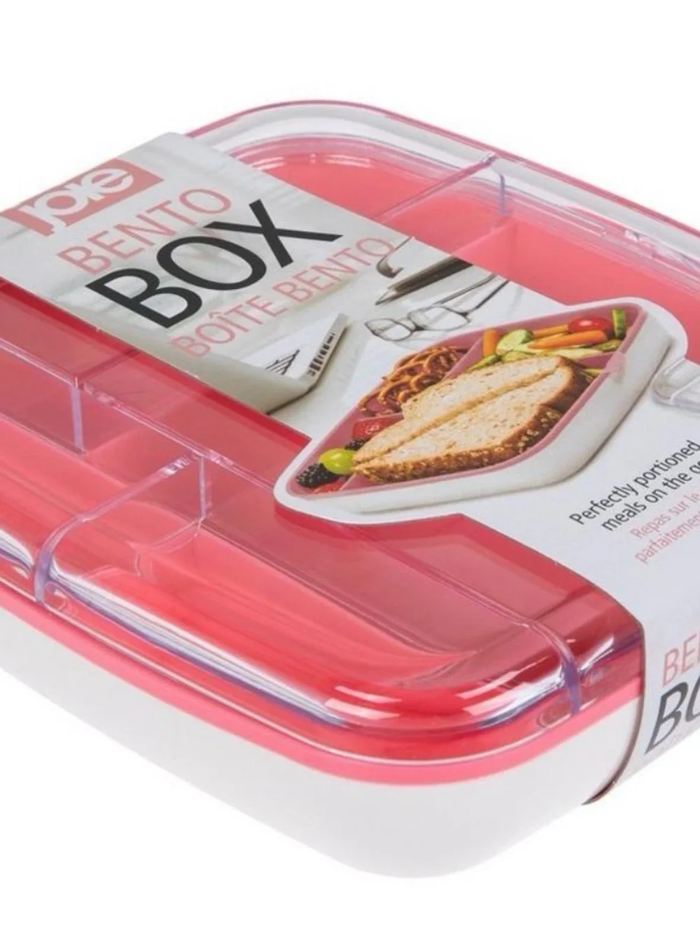 Joie Bento Box - Pink and White Meal Container